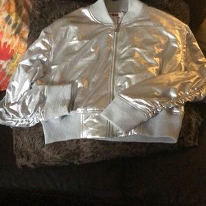 Metallic Silver Short Jacket Tag 1080